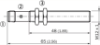 Picture of Ind.andur IME, M12, Sn=4mm, Shielded, 2-wire NO, kere 65mm, pistik M12 4-pin, SICK